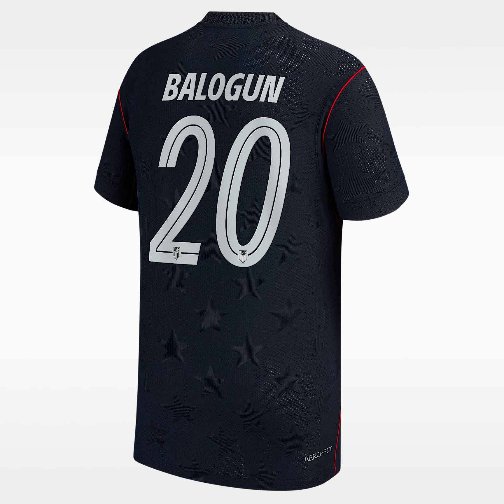 Folarin Balogun USMNT 2026 Match Away Big Kids' Nike Aero-FIT